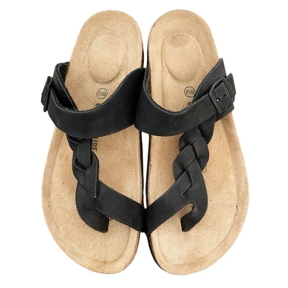 Cushionaire Shoes - Cushionaire, Libby Slide Sandals, Women's Size 8.5 M, Black, Leather Insole